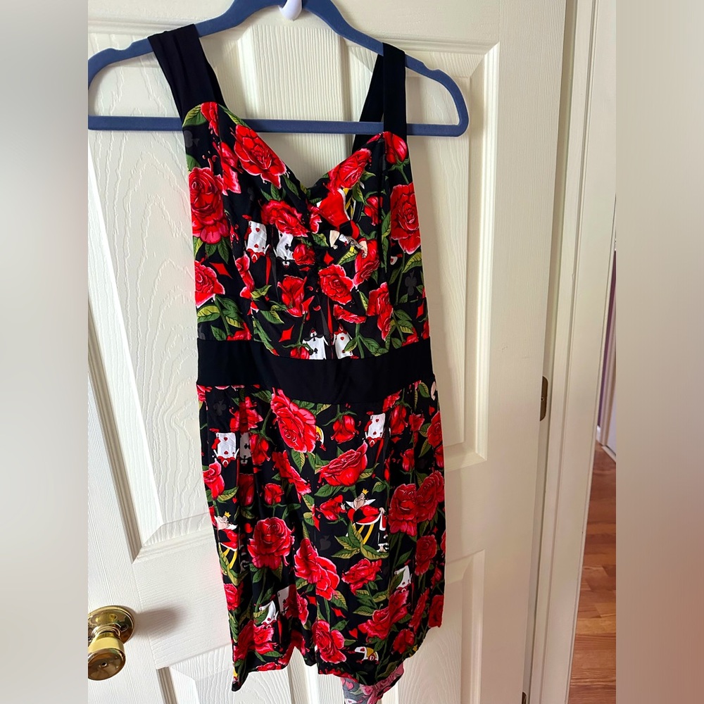 Torrid Sleeveless Alice In Wonderland Romper